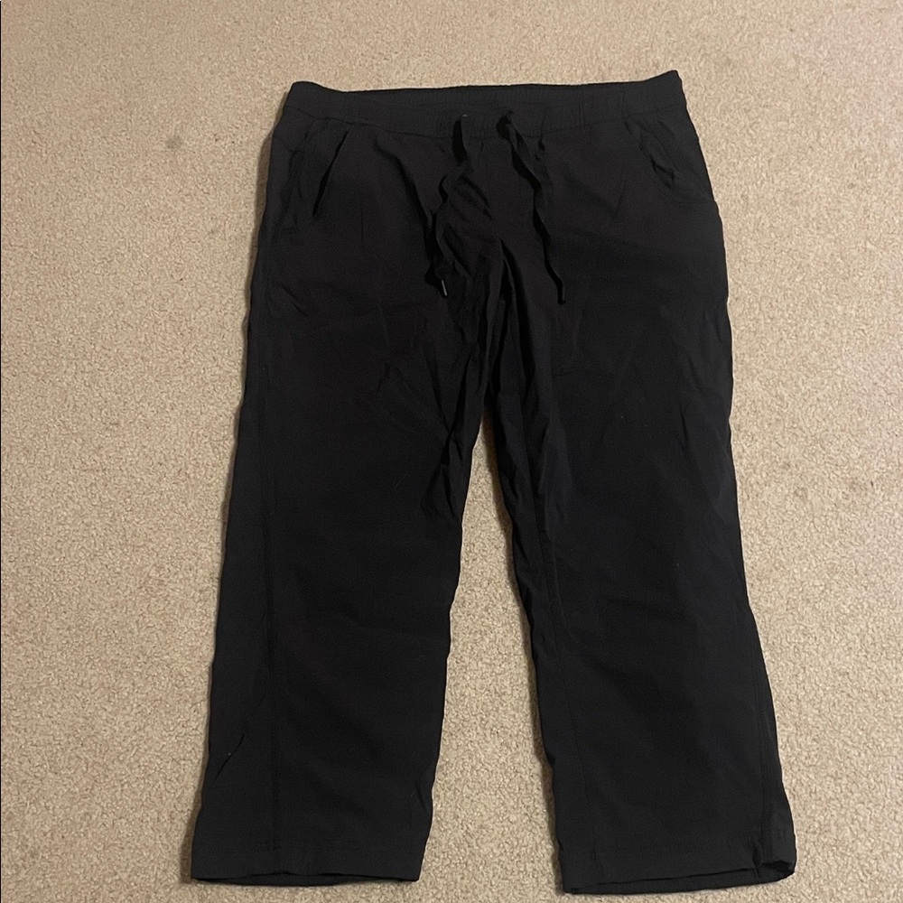 Women's Black Drawstring Eddie Bauer Hiking Pants